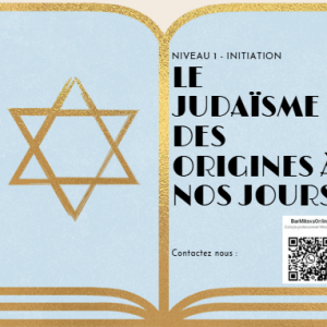 Culture religieuse juive - niveau 1: 'initiation'